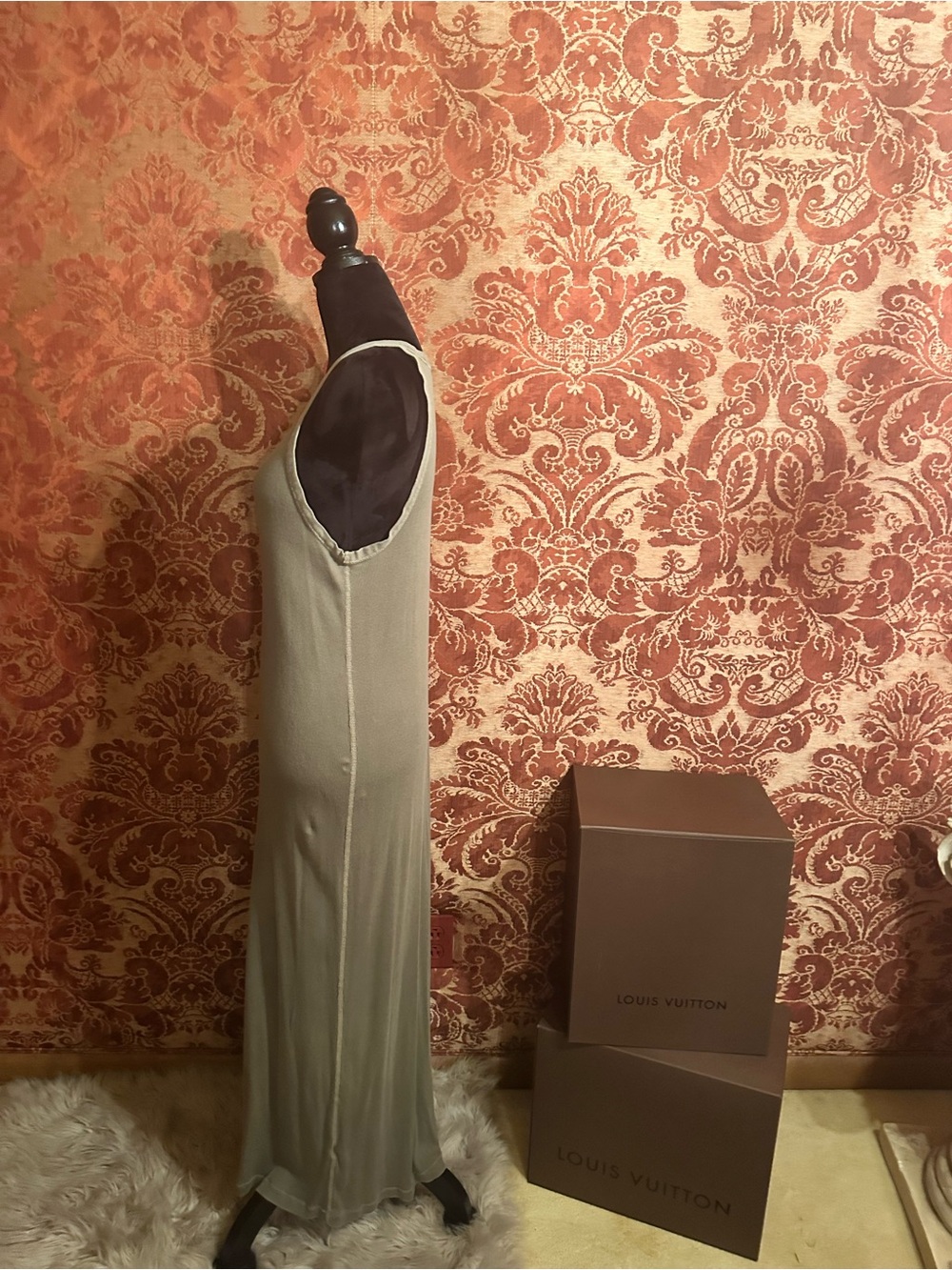 Polo by Ralph Lauren Olive Ribbed Tank Maxi Dress - Picture 5 of 5